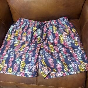 Spicy Tina Colorful Pineapple Print Swim Shorts Trunks XL